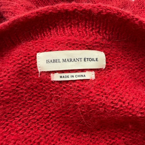 Isabel Marant Red Crew Neck Sweater - Picture 3 of 4